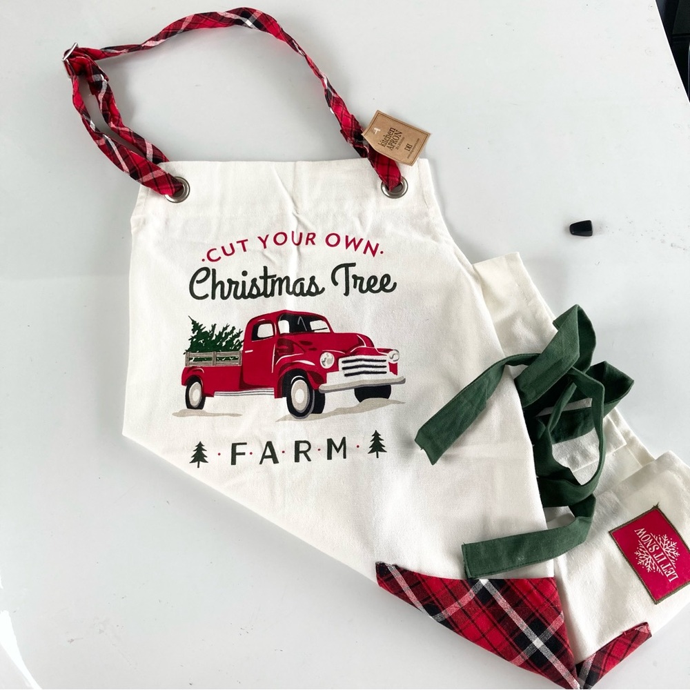 Design Imports Christmas Tree Farm Truck Kitchen Apron